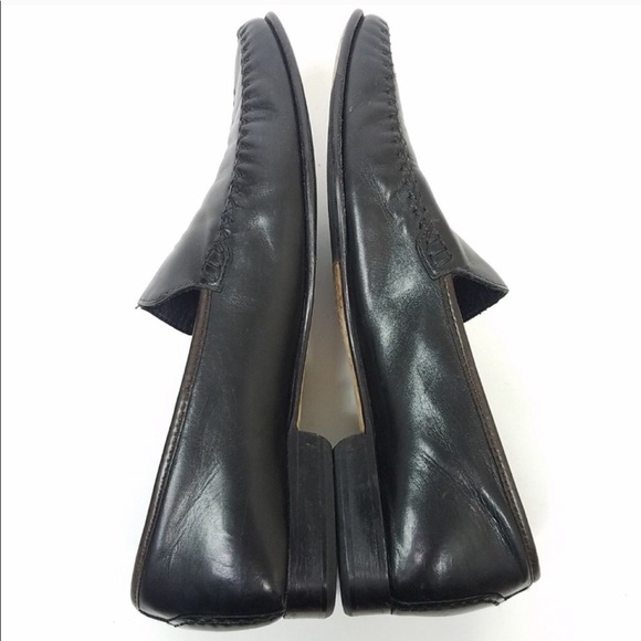 Cole Haan 8.5 B Black Leather Flats work - Picture 4 of 8
